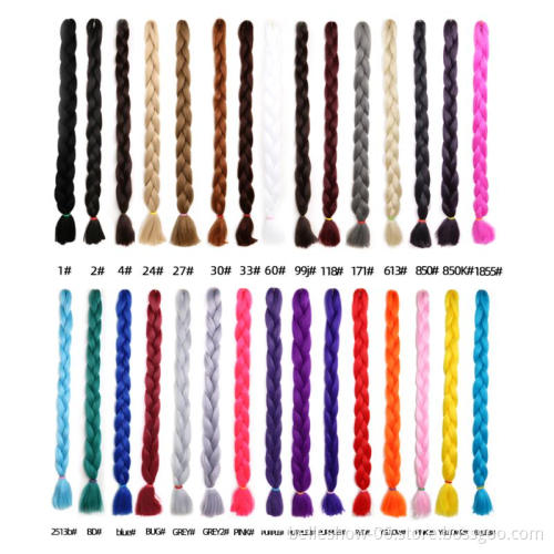 Hot sell 41inch 82inch 165g Synthetic Ombre color  jumbo hair braid synthetic crochet extension 82 Inch jumbo braid hair